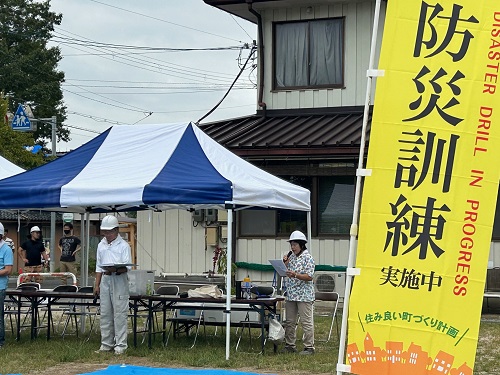 長浜市神田地区自主防災会の防災訓練