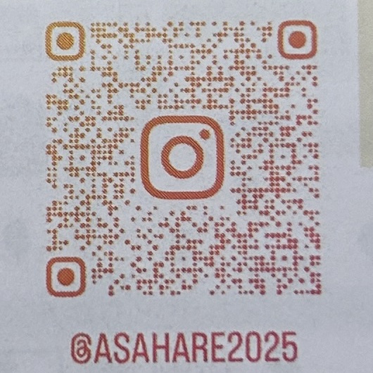 食養サークル　朝晴れ　活動のようす画像　インスタグラムへのリンクの二次元バーコード