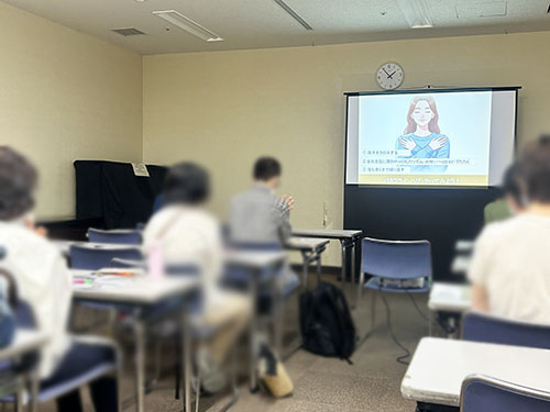 「つながる・支える　─こころと居場所のプロジェクト─」大津こころの支援ラボ　講座のようす画像